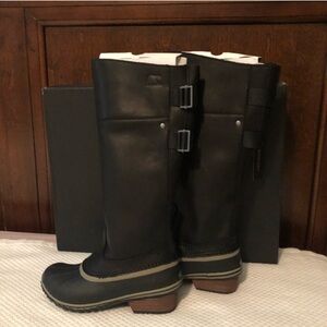 BNIB Sorel Slimpack Riding Tall II Leather Boots